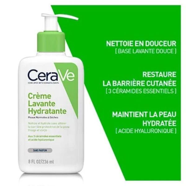 Crème lavante hydratante - 236ml