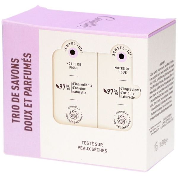 Savon Surgras Délice de Figue - 3 x 200 g