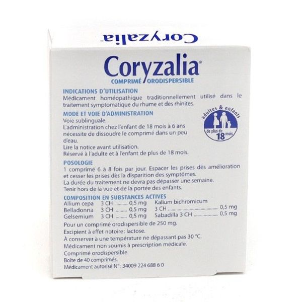 Coryzalia comprimé orodispersible