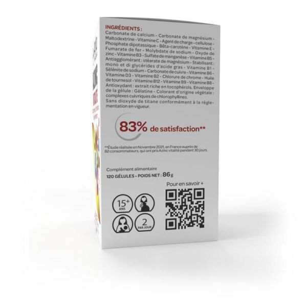 Azinc® Vitalité Gélules - 60 gélules