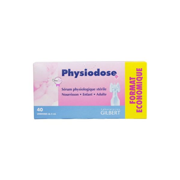 Gilbert Physiodose Sérum Physiologique - 40 unidoses