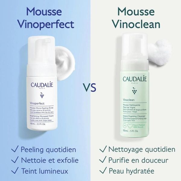 Vinoperfect Mousse Micro-Peeling Éclat aux AHAs - 50mL
