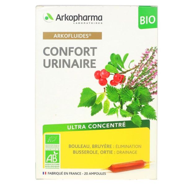 Arkopharma Arkofluides Confort Urinaire Bio - 20 Ampoules