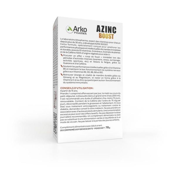 Azinc® Boost - 20 comprimés