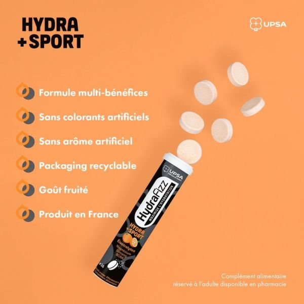 Hydra Sans Sucre Fruits Rouges - 16 comprimés effervescents
