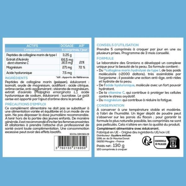 Collagène+ Beauté Comprimé à croquer - 130g