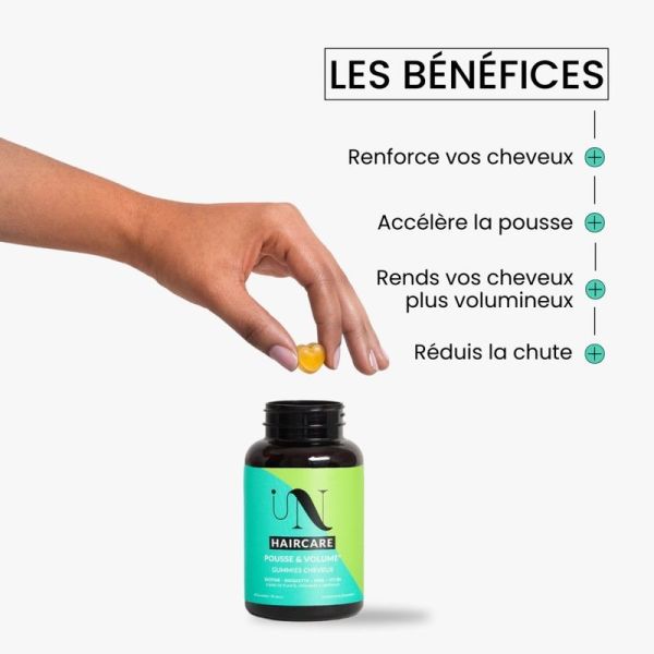 Cure pousse de cheveux - 60 gummies