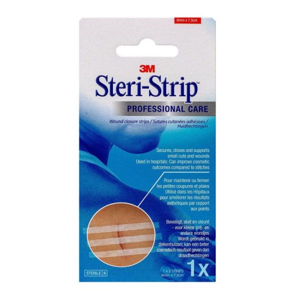 Sutures cutanées Steri-Strip - 6mm x 75mm