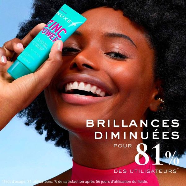 ZINC POWER Fluide Matifiant Réducteur De Pores - 40ml