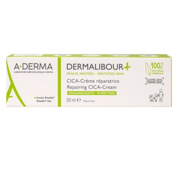 A-derma Cica Crème Réparatrice Assainissante Dermalibour+  - 100 ml