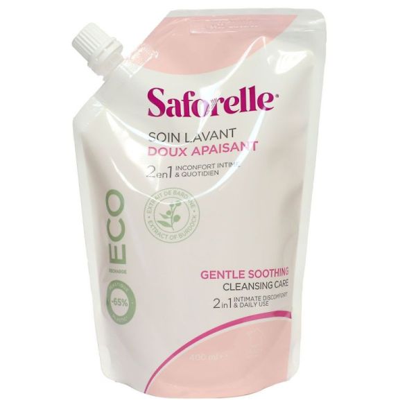 Soin Lavant Doux Saforelle Eco-Recharge - 400ml