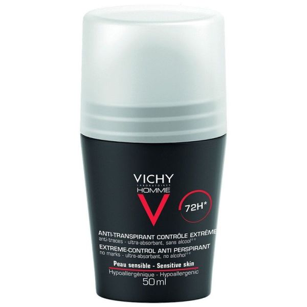 Anti-Transpirant Bille Contrôle Extrême 72H Homme - 2 x 50 ml