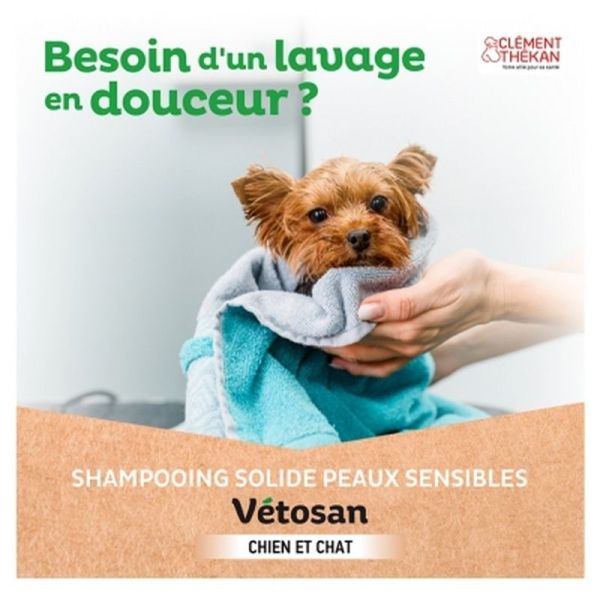 Vétosan shampoing solide peaux sensibles - 100g