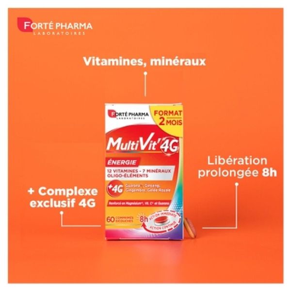 Multivit'4G Energie Cpr - 30 Comprimés