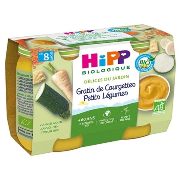 Delices du Jardin Gratin de Courgettes Petits Légumes - 2x190g