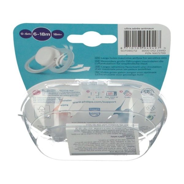 Sucette Ultra Air Animals - Lot de 2