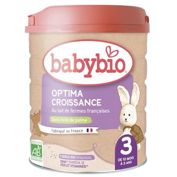 Optima 3 Croissance Avec Fibres - Boîte de 800g