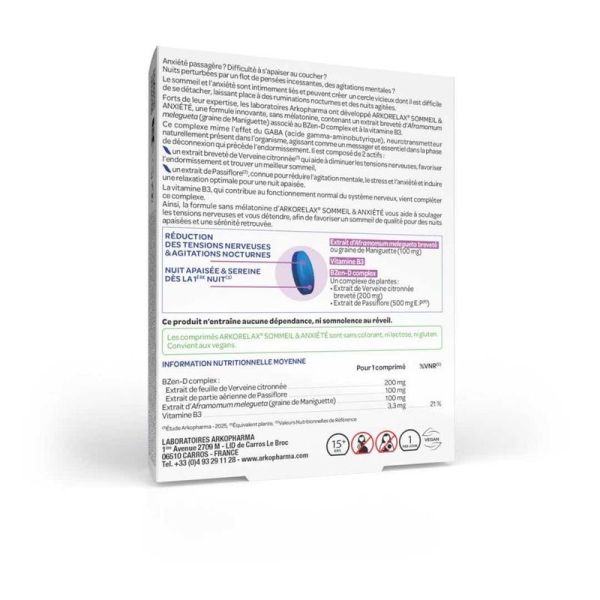 Sommeil & Anxiété - 15 comprimés