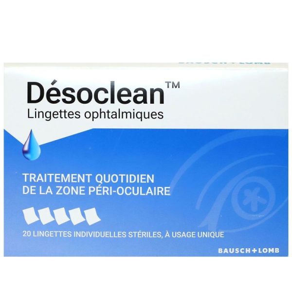 Lingettes ophtalmiques Désoclean - 20 unités