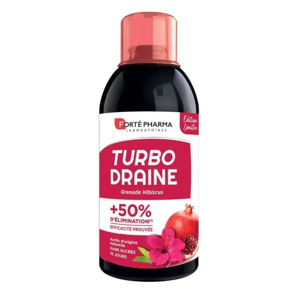 TurboDraine Minceur - Grenade/Hibiscus - 500 ml