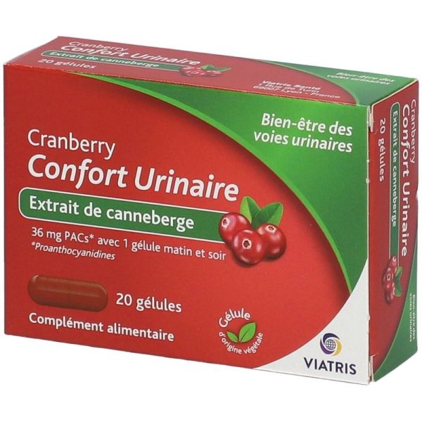 Cranberry Confort Urinaire - 20 gélules