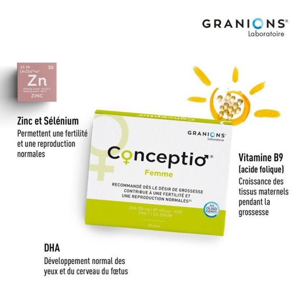 Conceptio Femme - 30 capsules + 30 gélules