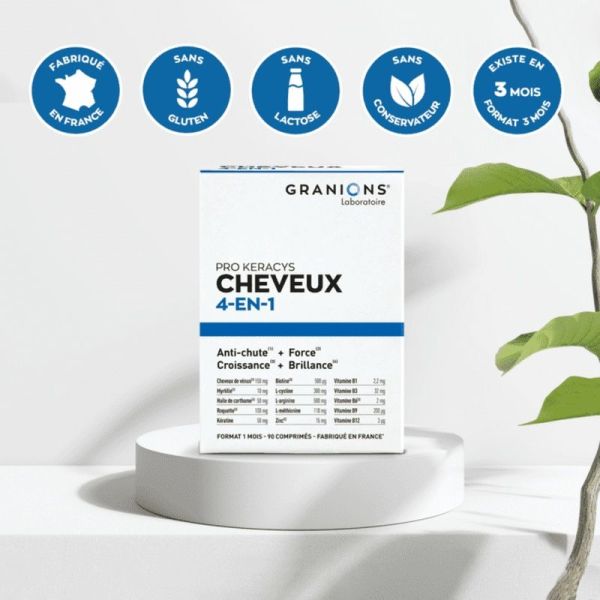 Pro Keracys Cheveux 4 en 1 - 90 comprimés