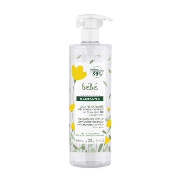 Eau nettoyante bébé - 750 ml