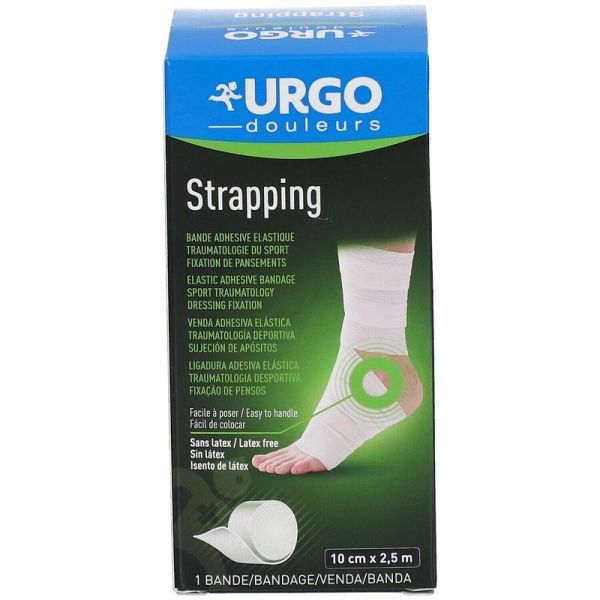 Strapping Bande élastique adhésive de contention - 2,5 m x 10 cm