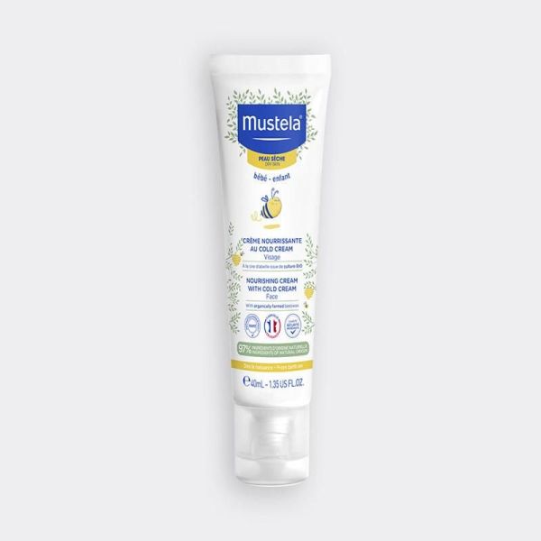 Peau sèche Crème nourrissante au Cold Cream à la cire d'abeille BIO - 40ml