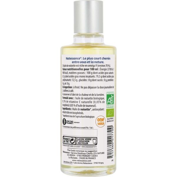 Huile de Noisette Bio - 100ml