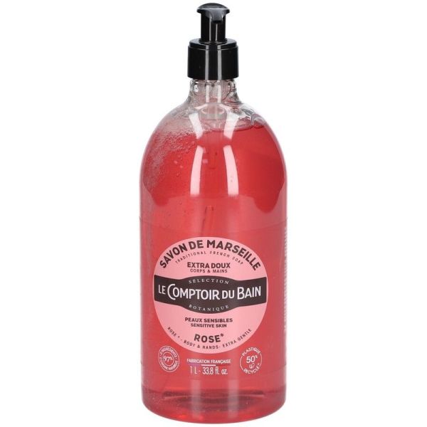 Savon Traditionnel de Marseille Rose - 1L