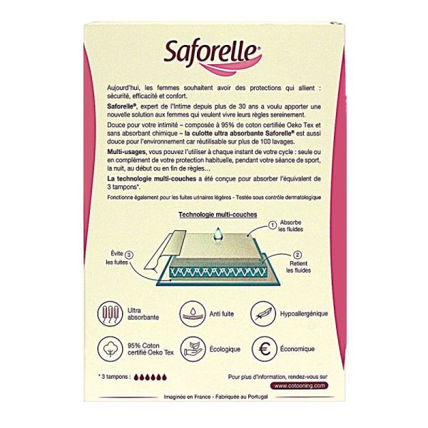 Saforelle Culotte Ultra Absorbante - 1 culotte