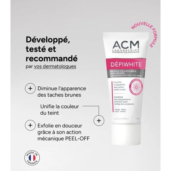Masque Pelliculable Anti-taches Dépiwhite - 40 ml