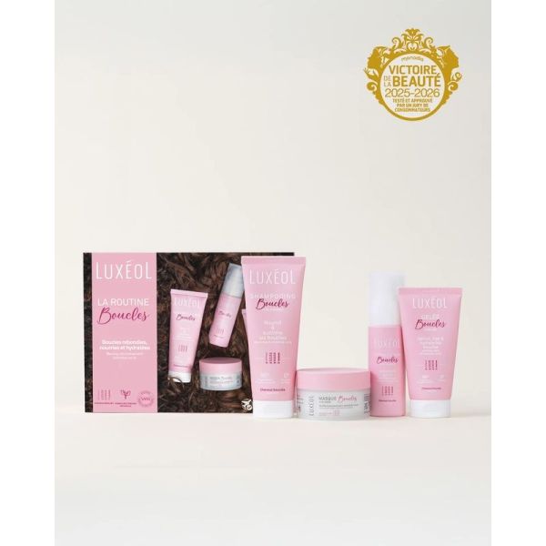 Coffret Routine Boucles Voyage - Shampooing 75 ml, Masque 50 ml, Crème de soin 50 ml, Gelée coiffante 50 ml