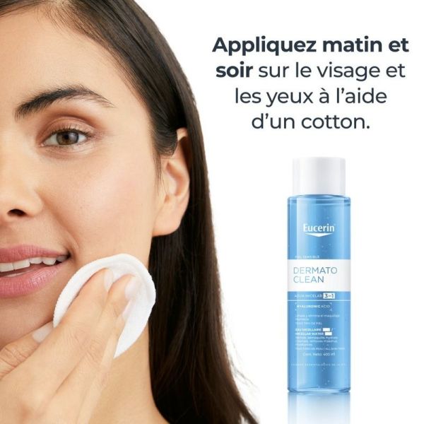 Eau Micellaire 3 en 1 DERMATOCLEAN [HYALURON] - 400 ml