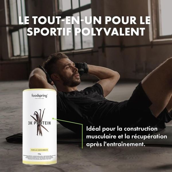 3K Vanillé Whey en poudre - 750g