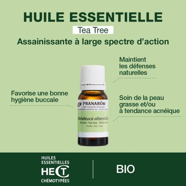 Huile essentielle de Tea-tree - Bio - 10 ml