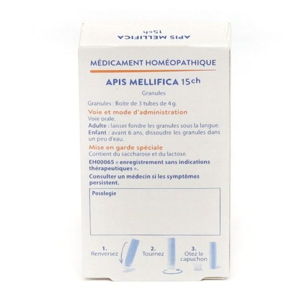 Boiron Apis Mellifica 15 CH pack de granules homéopathiques - 15 CH