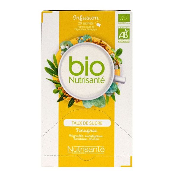 Nutrisanté Infusion Bio Régulation des Sucres - 20 Sachets