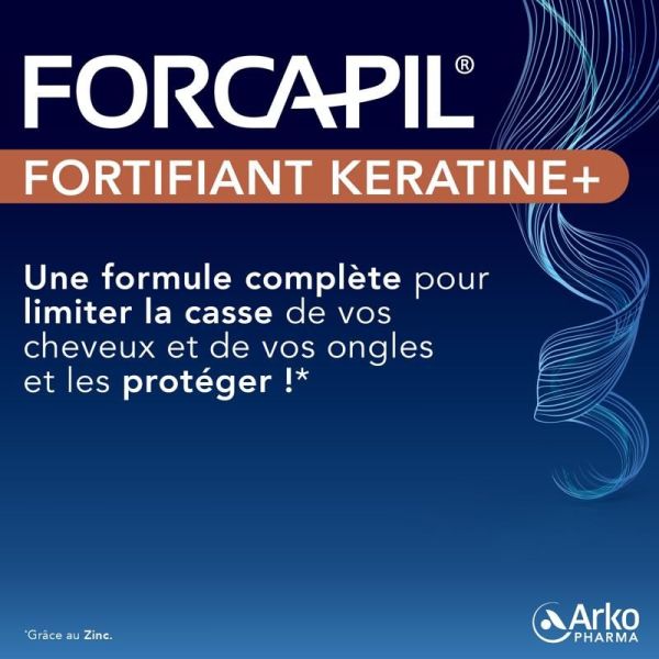 Forcapil Fortifiant Kératine+ - Programme 3 mois