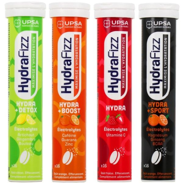 HydraFizz Hydra Sans Sucre goût citron - 16 comprimés effervescents