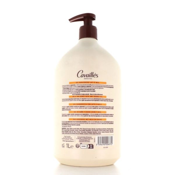 Gel Bain Douche Zeste de Verveine Peaux Sensibles QUOTIDIEN - 1 L