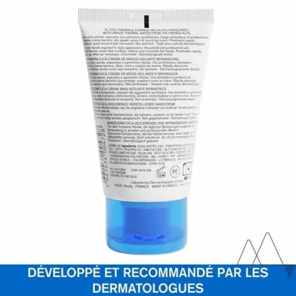 Crème Mains Isolante Réparatrice Bariéderm-Cica - 50 ml