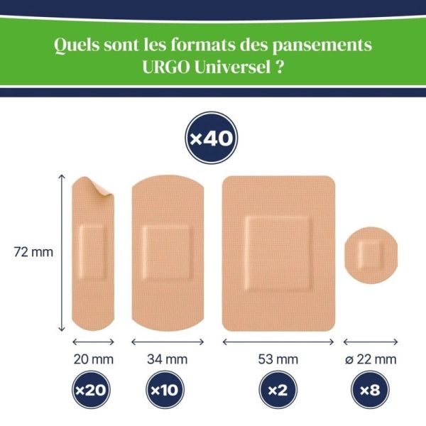 Pansements Universel - 40 pansements