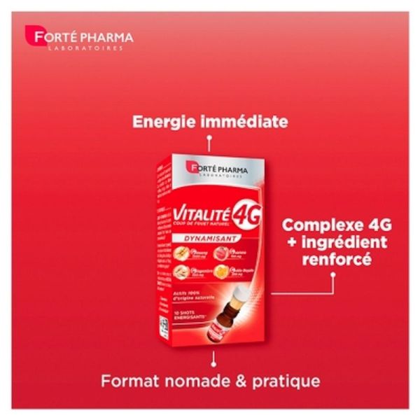 Vitalite 4G Dynamisant - 10 shots