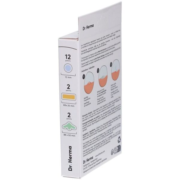 Patch anti boutons formats assortis - 16 unités