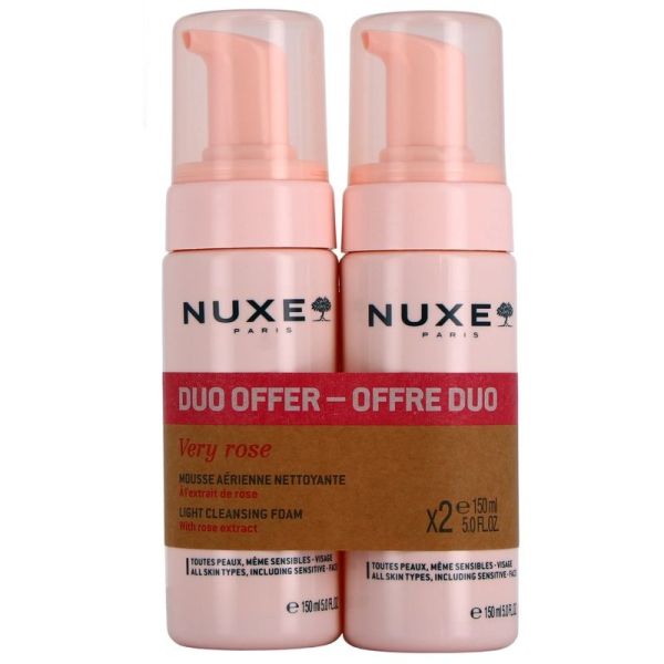 Duo Mousse Aérienne Nettoyante Very Rose - 2 x 150 ml