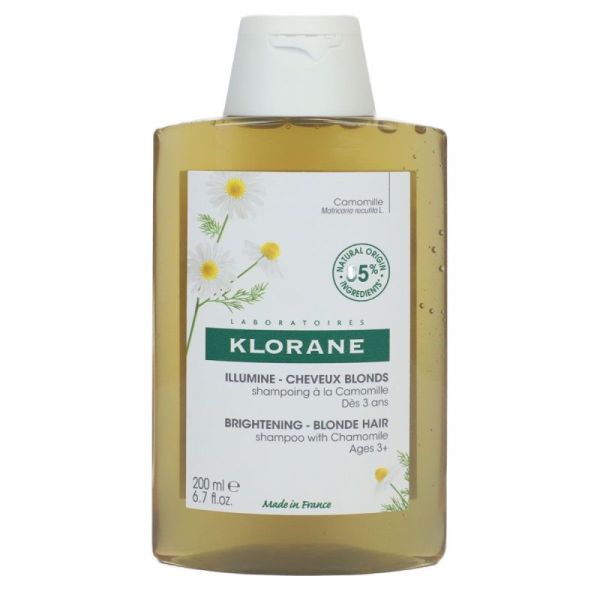 Klorane Shampoing à la Camomille Illumine Cheveux blonds - 200 ml