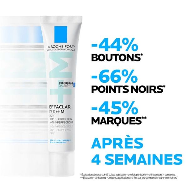 Effaclar Duo+M - Soin Triple Correction Anti-Imperfections - 40ml